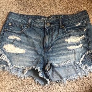 Denim shorts
